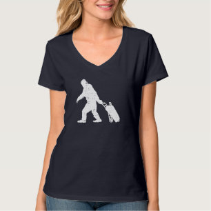 T-shirt Bigfoot Sasquatch Golf Clubs Funny Golfing Golfing