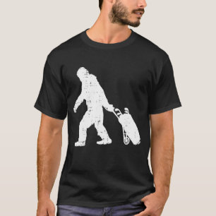 T-shirt Bigfoot Sasquatch Golf Clubs Funny Golfing Golfing