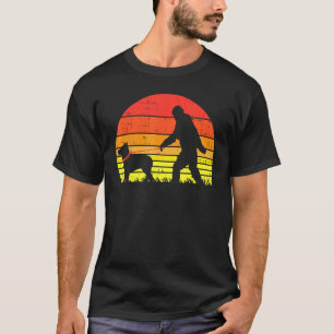 T-shirt Bigfoot Sasquatch Heeler Animal Compagne Bleu Roug