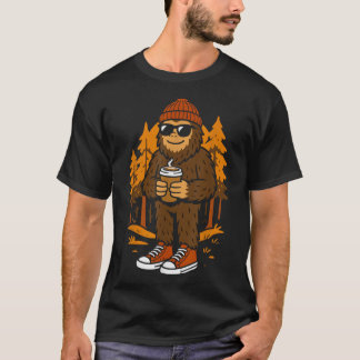 T-shirt Bigfoot Sasquatch Hipster Hommes Femmes Enfants