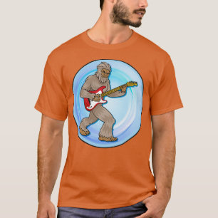 T-shirt Bigfoot Sasquatch Jouer une guitare