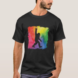 T-shirt Bigfoot Sasquatch Paix Big Pied Squatch Coloré