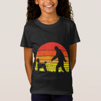 Bigfoot Sasquatch Poodle Sunset Retro Amoureux des
