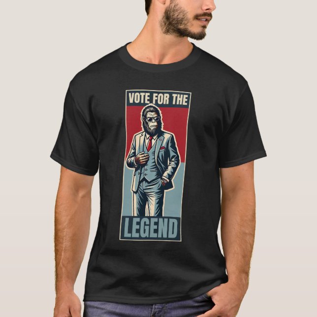 T-shirt Bigfoot Sasquatch Pour Les Élections De 2024 (Devant)