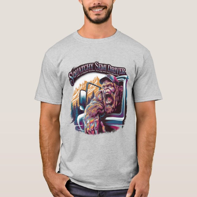 T-shirt Bigfoot : Semi-conducteur Squatchy (Devant)