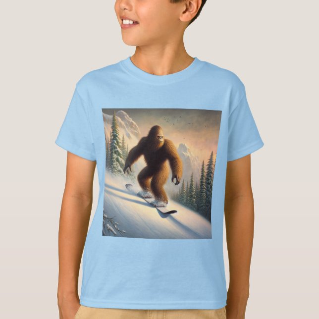 T-shirt Bigfoot Snowboard (Devant)