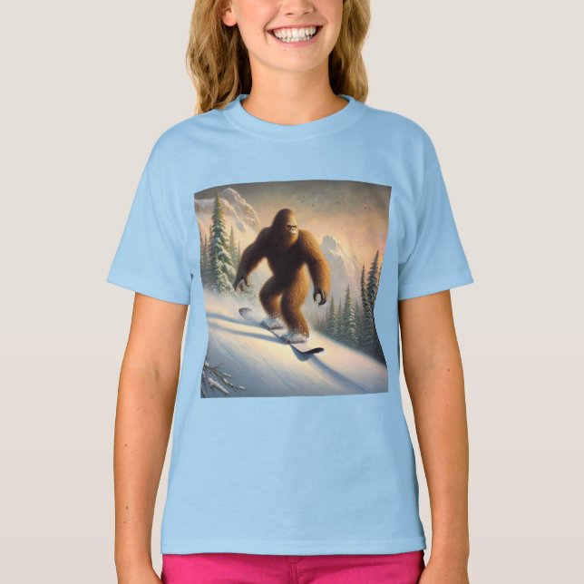 T-shirt Bigfoot Snowboard (Devant)