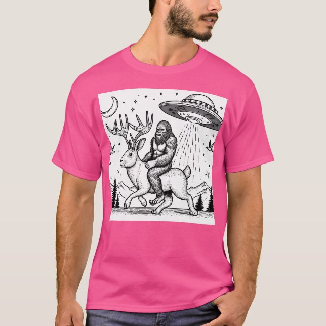 T-shirt Bigfoot Sur Jackalope (Devant)