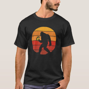 T-shirt Bigfoot Tenant Un Taco Drôle Sasquatch Retro Vinta