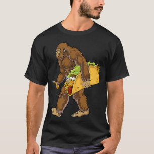 T-shirt Bigfoot Tenant Une Tacocarration Un Sasquatch Taco