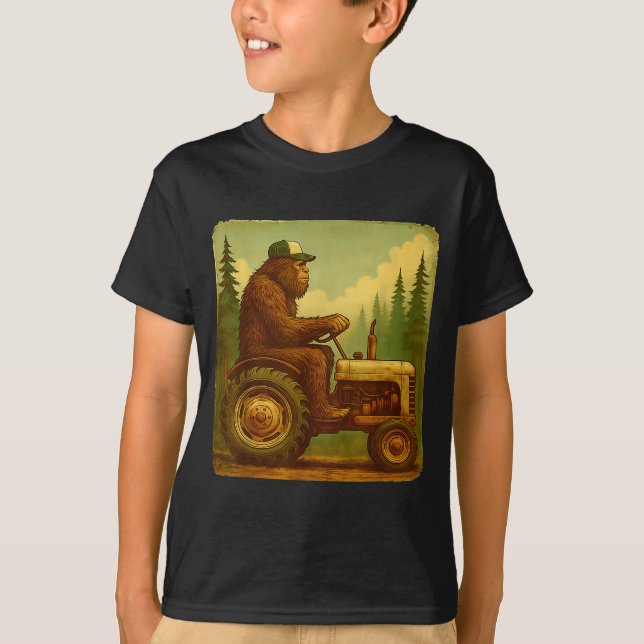 T-shirt Bigfoot Tractor Farmer Design For Men Farming Farm (Devant)