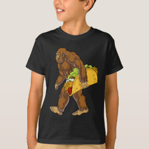 T-shirt Bigfoot transportant Taco Drôle Cinco De Mayo Garç