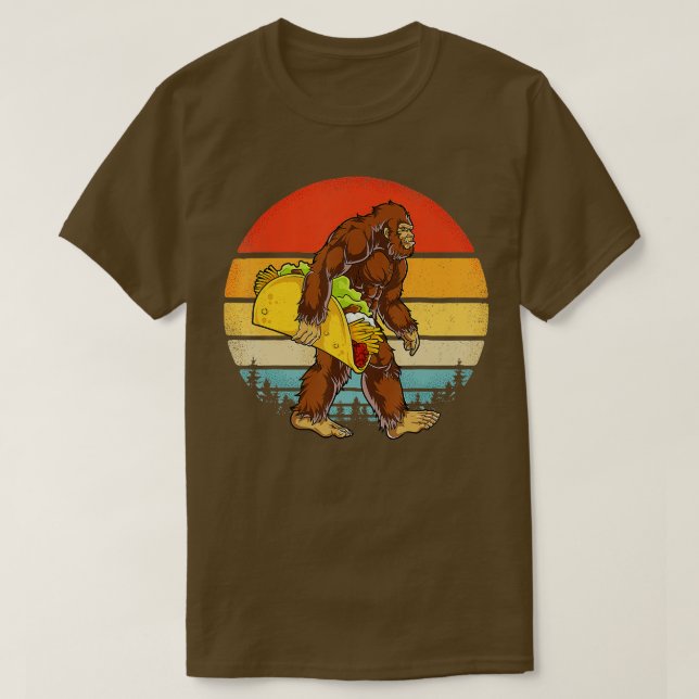T-shirt Bigfoot transportant Taco Drôle Cinco de Mayo Garç (Design devant)