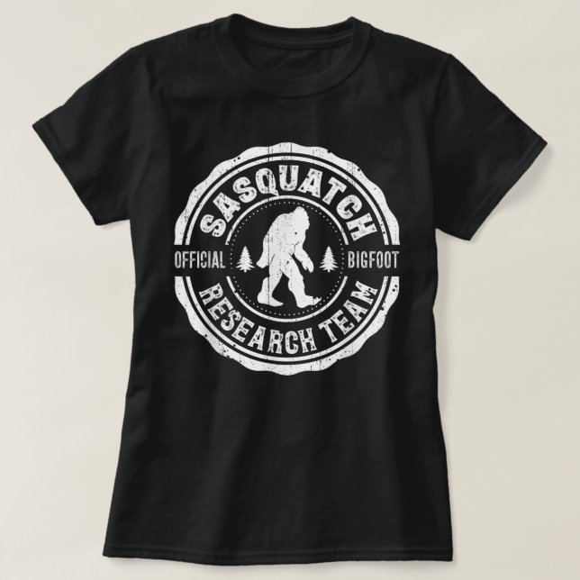T-shirt Bigfoot Trouver Sasquatch Research Team Hommes Ret (Design devant)