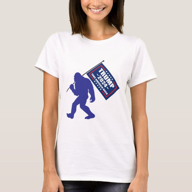 T-shirt Bigfoot Trump 2024 (Devant)