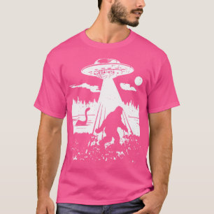 T-shirt Bigfoot Ufo Abduction Funny Sasquatch Aliens Crypt