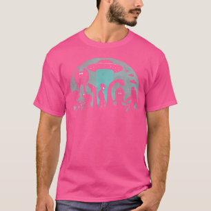 T-shirt Bigfoot Ufo Loch Ness Monster Mothman Et Aliens C