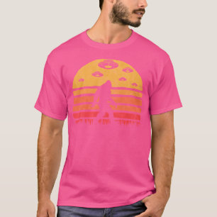 T-shirt Bigfoot Ufo Vintage Sun Design - Croyez