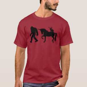T-shirt Bigfoot, Unicorne et Jackalope