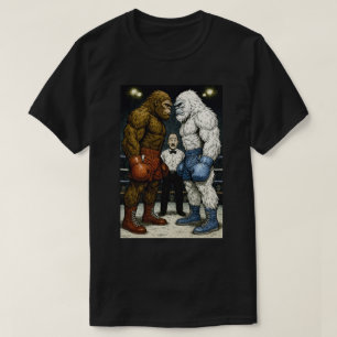 T-shirt Bigfoot Vs Yeti, match de boxe, B.I.
