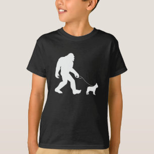 T-shirt Bigfoot Walking French Bulldog
