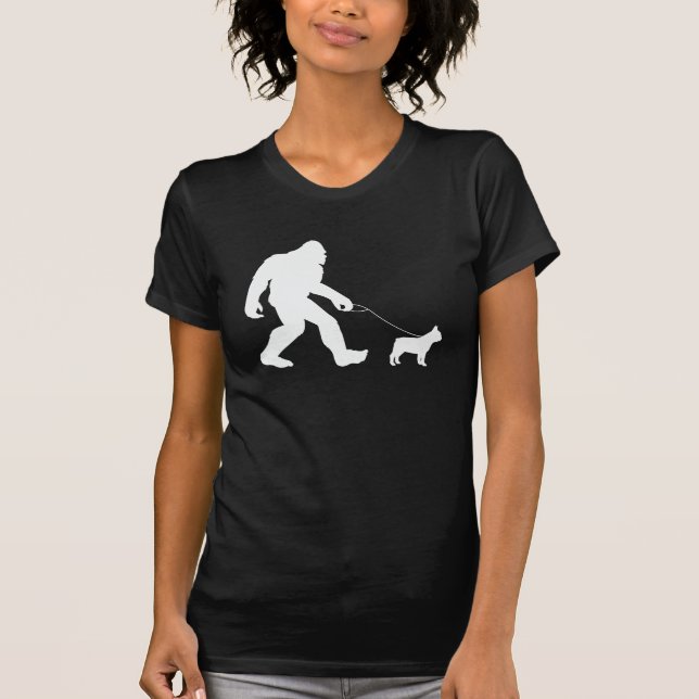 T-shirt Bigfoot Walking French Bulldog (Devant)