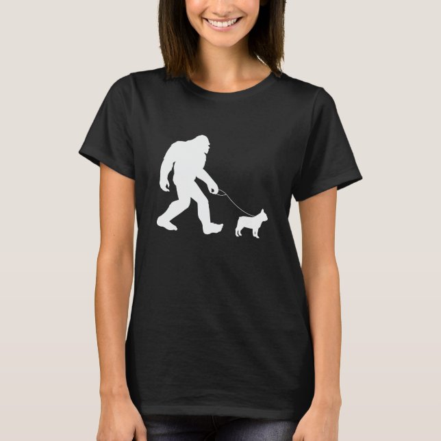 T-shirt Bigfoot Walking French Bulldog (Devant)