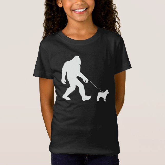T-Shirt Bigfoot Walking French Bulldog (Devant)