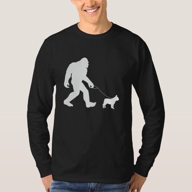 T-shirt Bigfoot Walking French Bulldog (Devant)
