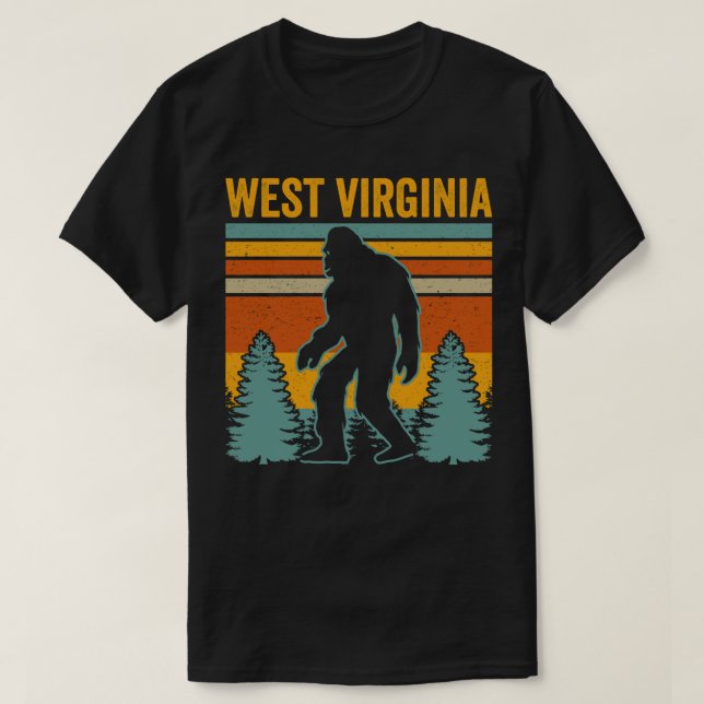 T-shirt Bigfoot West Virginia (Design devant)