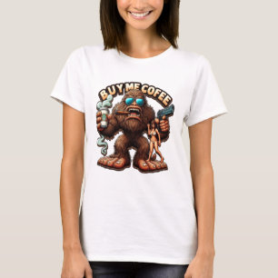 T-shirt Bigfoots Morning Brew Me Acheter Un Café