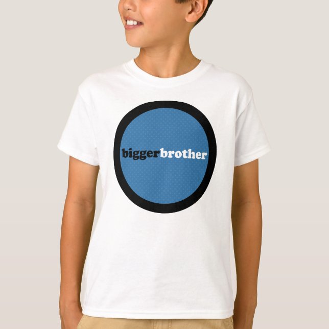 T-shirt Bigger Brother Cercle Bleu (Devant)