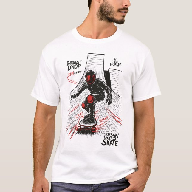 T-SHIRT BIGGEST DROP SKATE (Devant)