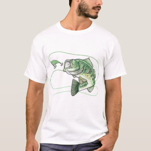 T-shirt Bigmouth Jumping Bass Fishing