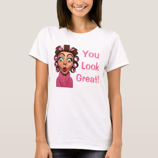T-shirt Bigoudis de port de femme (Devant)