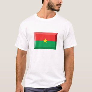 T-shirt Bijou de drapeau de Burkina Faso