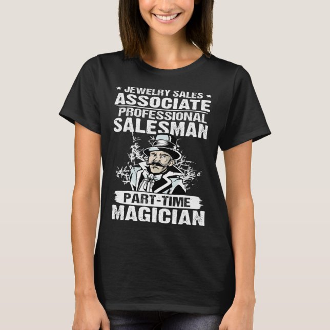 T-shirt Bijouterie professionnelle associée à temps partie (Devant)