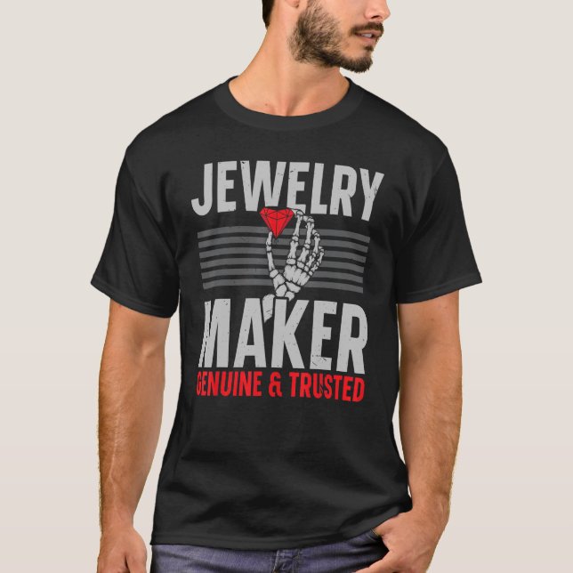 T-shirt Bijoux fabricant authentique et joaillier de confi (Devant)