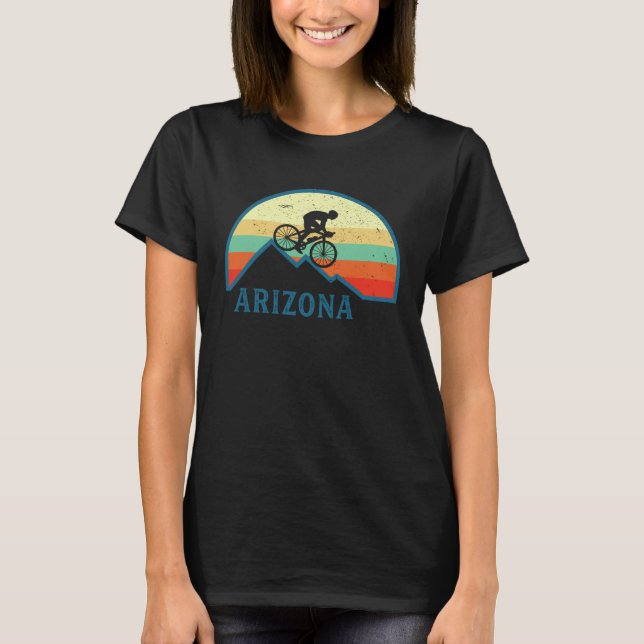 T-shirt Bike Arizona Mountain Biking Retro Arizona MTB Mou (Devant)