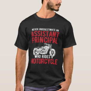T-shirt Bike Rider Assistant Principal Qui Dirige Une Moto