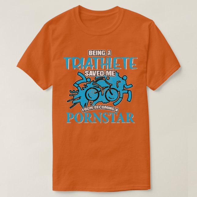 T-shirt Bike Swim Run Triathlon Hobby Sport Jeu cadeau 16 (Design devant)
