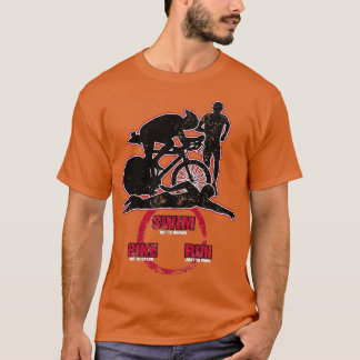 T-shirt Bike Swim Run Triathlon Hobby Sport Jeu cadeau 4