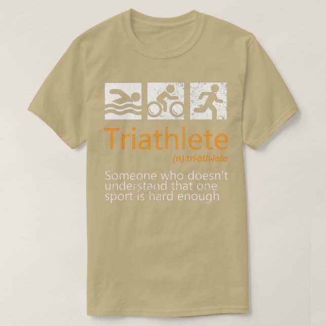 T-shirt Bike Swim Run Triathlon Hobby Sport Jeu cadeau 8 (Design devant)