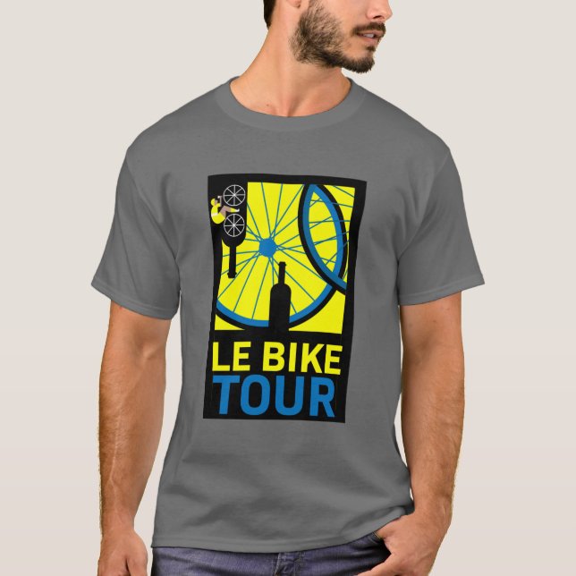 T-shirt Bike Touring Art (Devant)