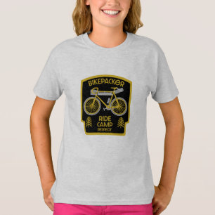 T-shirt Bikepacking   Débordement   Tourisme   Camping