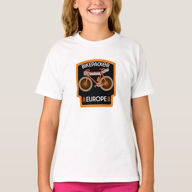T-shirt Bikepacking Europe (Devant)