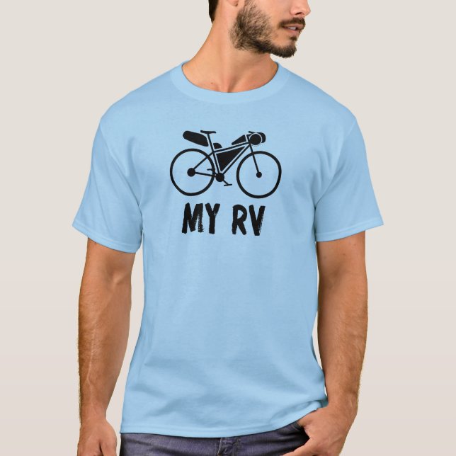 T-shirt Bikepacking, Mon Véhicule De Loisirs (Devant)