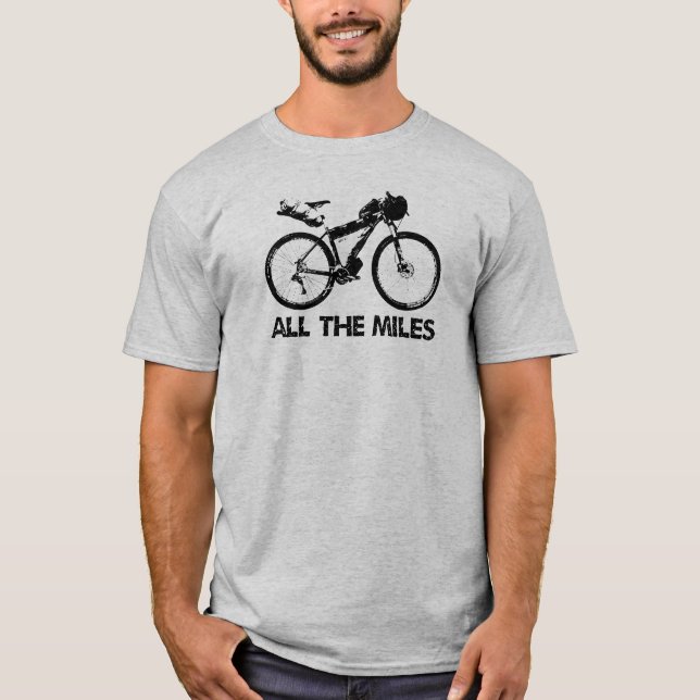 T-shirt Bikepacking Tous Les Miles (Devant)