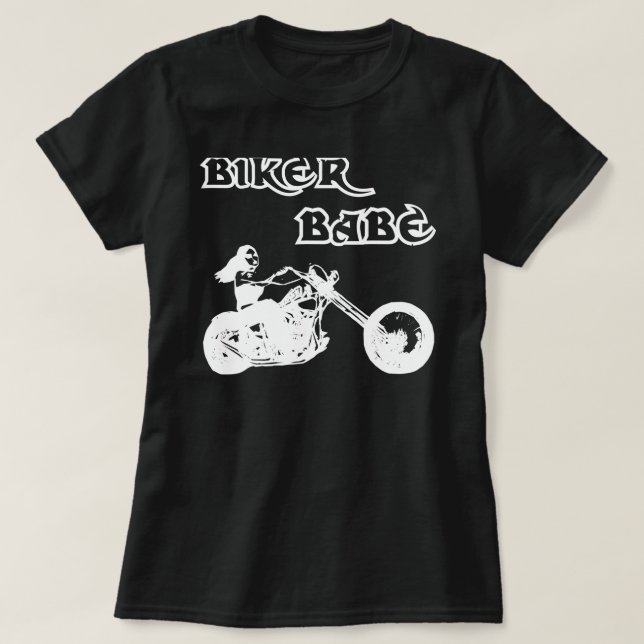 T-shirt Biker Babe (Design devant)