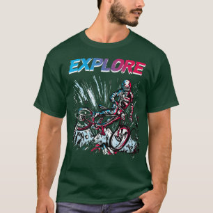 T-shirt Biker Bicycle Cycling Cycle Rider Bike Ride 190